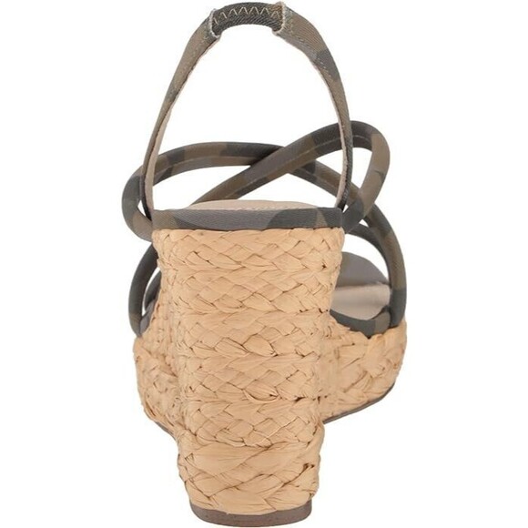 Sanctuary Women's Wilder Leather Wedge Sandal Green Multi 6.5 NEW IN BOX - Picture 6 of 8